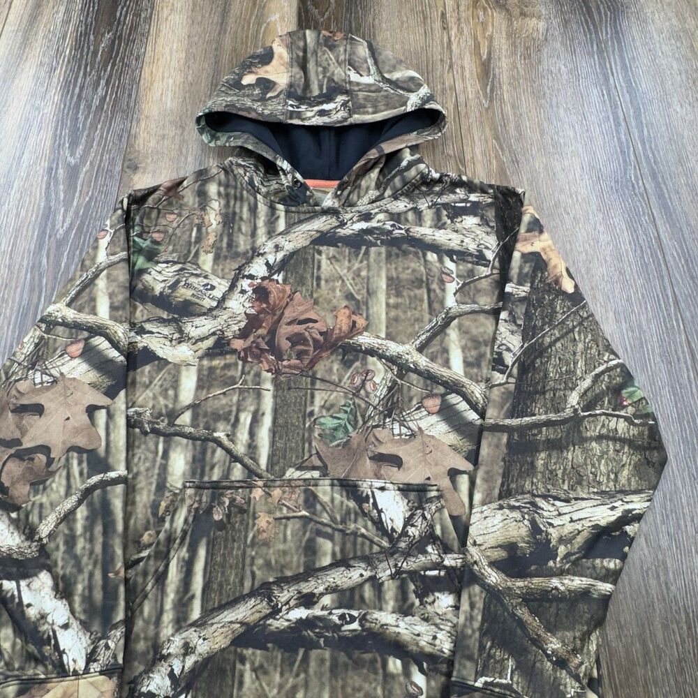 Mossy Oak Hoodie Mens M Camo Break Up Infinity Deer Hunting Sweatshirt Sweater
